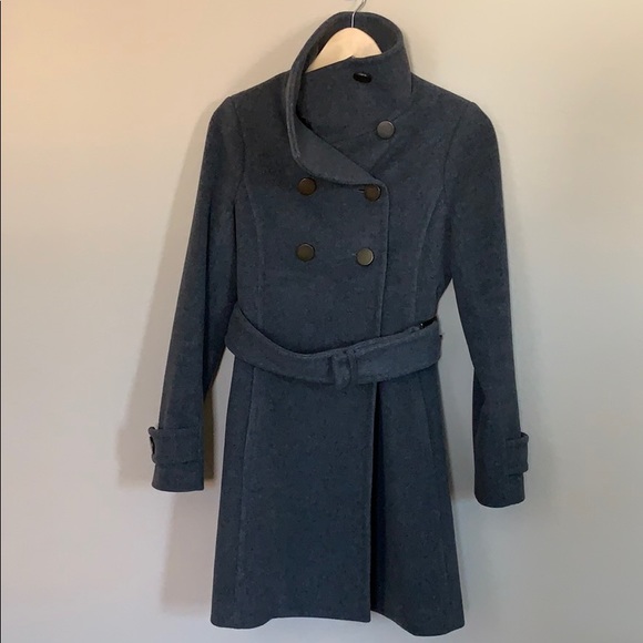 Talula Babaton Cashmere and Wool Gray Peacoat - Picture 1 of 8